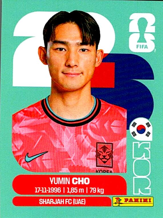 STICKERS FIFA WORLD CUP 2026 YUMIN CHO NºKOR 5