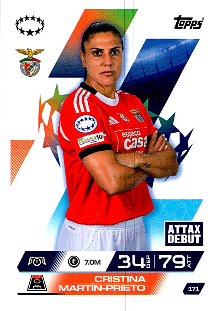 TOPPS MATCH ATTAX EXTRA 2025/26 CRISTINA MARTIN-PRIETO Nº171