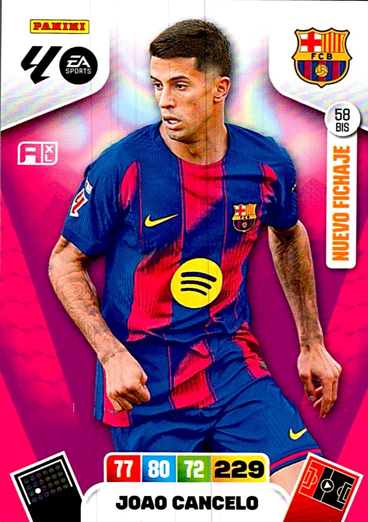 ADRENALYN LA LIGA 2025/2026 JOAO CANCELO NUEVO FICHAJE Nº58 BIS