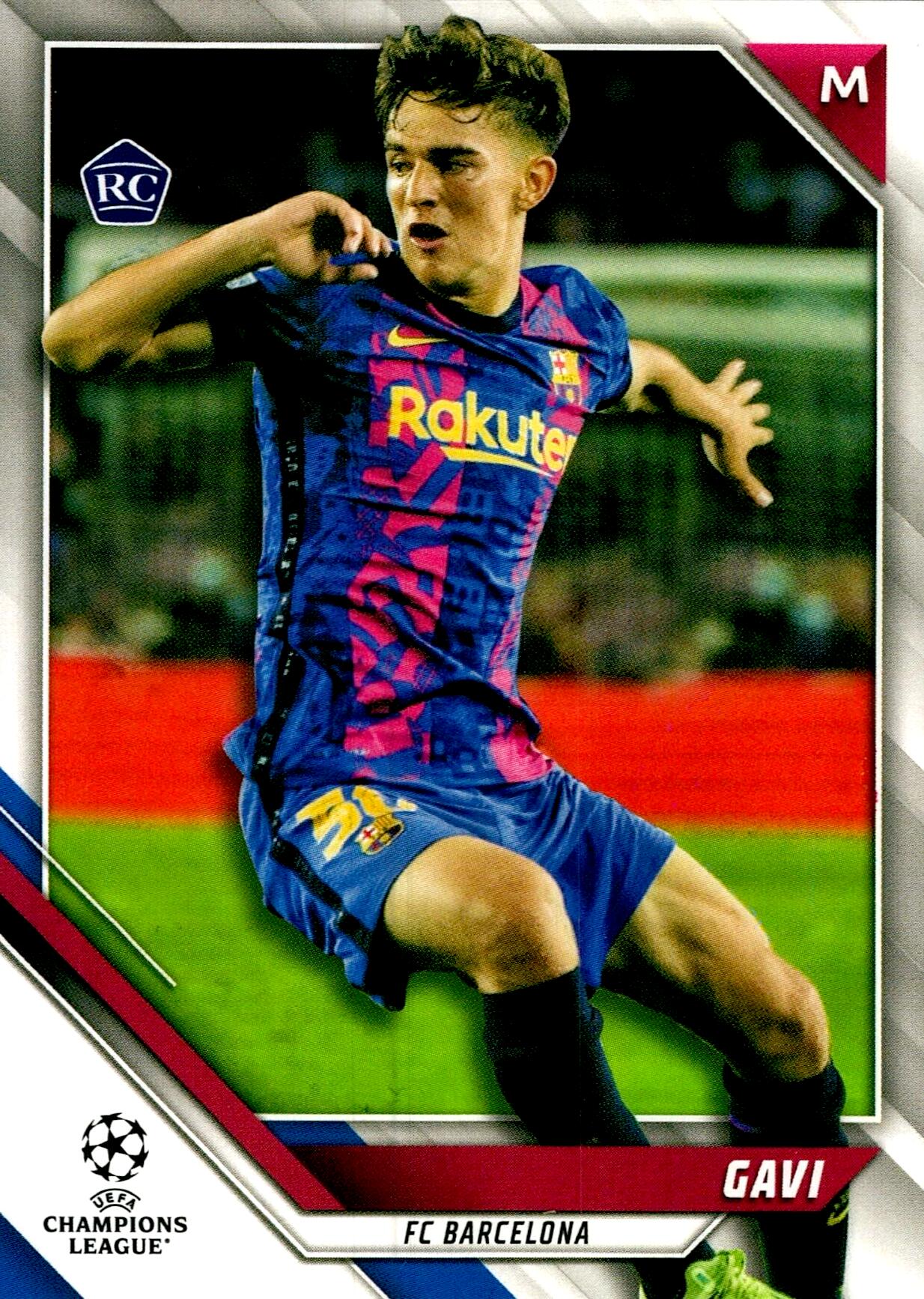 TOPPS UEFA CHAMPIONS LEAGUE 2021/2022 - GAVI ROOKIE CARD Nº50