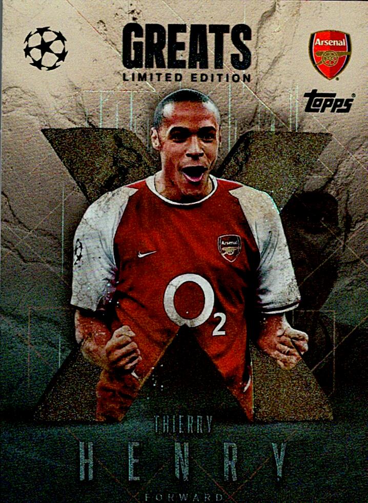 TOPPS MATCH ATTAX EXTRA 2025/26 THIERRO HENRY GREATS LIMITED EDITION NºLE XG1