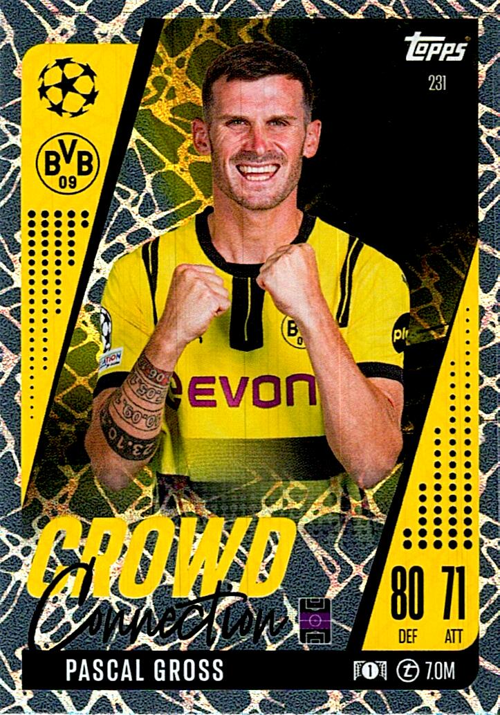 Match Attax Extra 2025 Pascal Gross Crowd Connection nº231