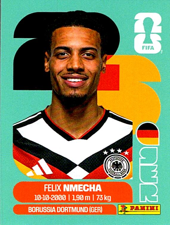 STICKERS FIFA WORLD CUP 2026 FELIX NMECHA NºGER 12