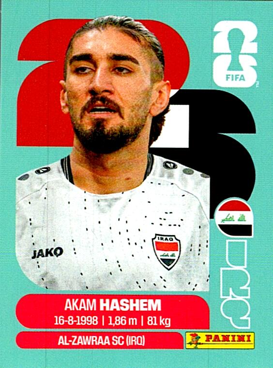 STICKERS FIFA WORLD CUP 2026 AKAM HASHEM NºIRQ 5
