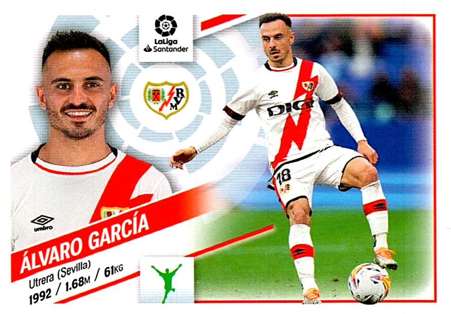 Cromo Liga Este 2022/2023 ALVARO GARCIA RAYO VALLECANO Nº19