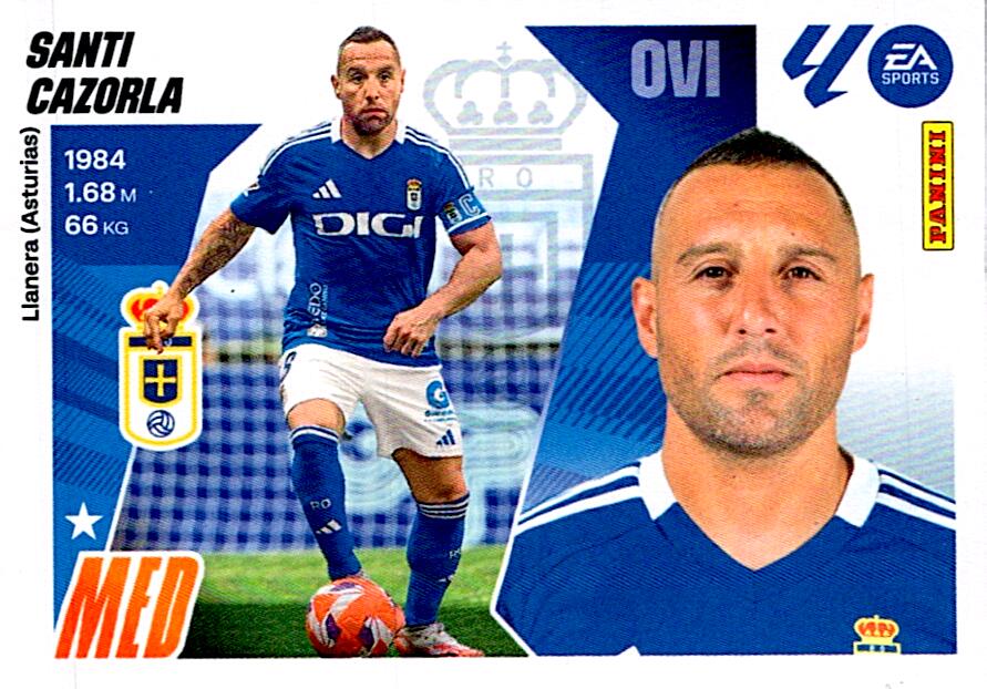 LIGA ESTE 2025/2026 REAL OVIEDO SANTI CAZORLA Nº14