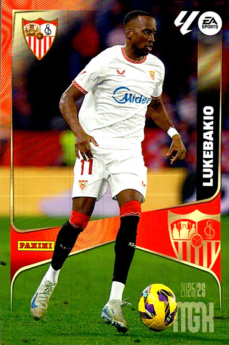 MEGACRACKS 2025/2026 LUKEBAKIO SEVILLA FC Nº340