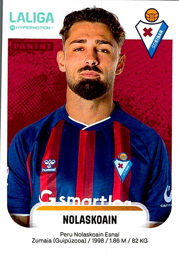 LALIGA HYPERMOTION 2025-26 NOLASKOAIN EIBAR Nº201