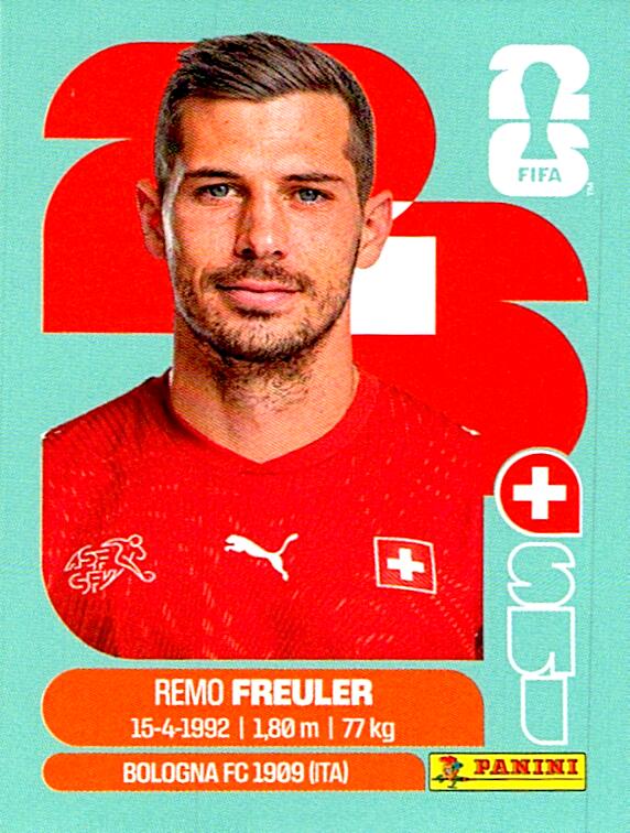 STICKERS FIFA WORLD CUP 2026 REMO FREULER NºSUI 11