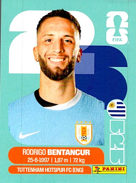 STICKERS FIFA WORLD CUP 2026 RODRIGO BETANCUR NºURU 12