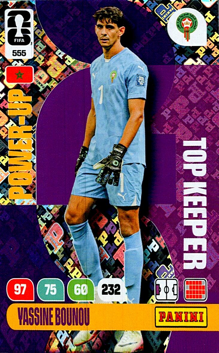 ADRENALYN WORLD CUP 2026 YASSINE BOUNOU TOP KEEPER Nº555