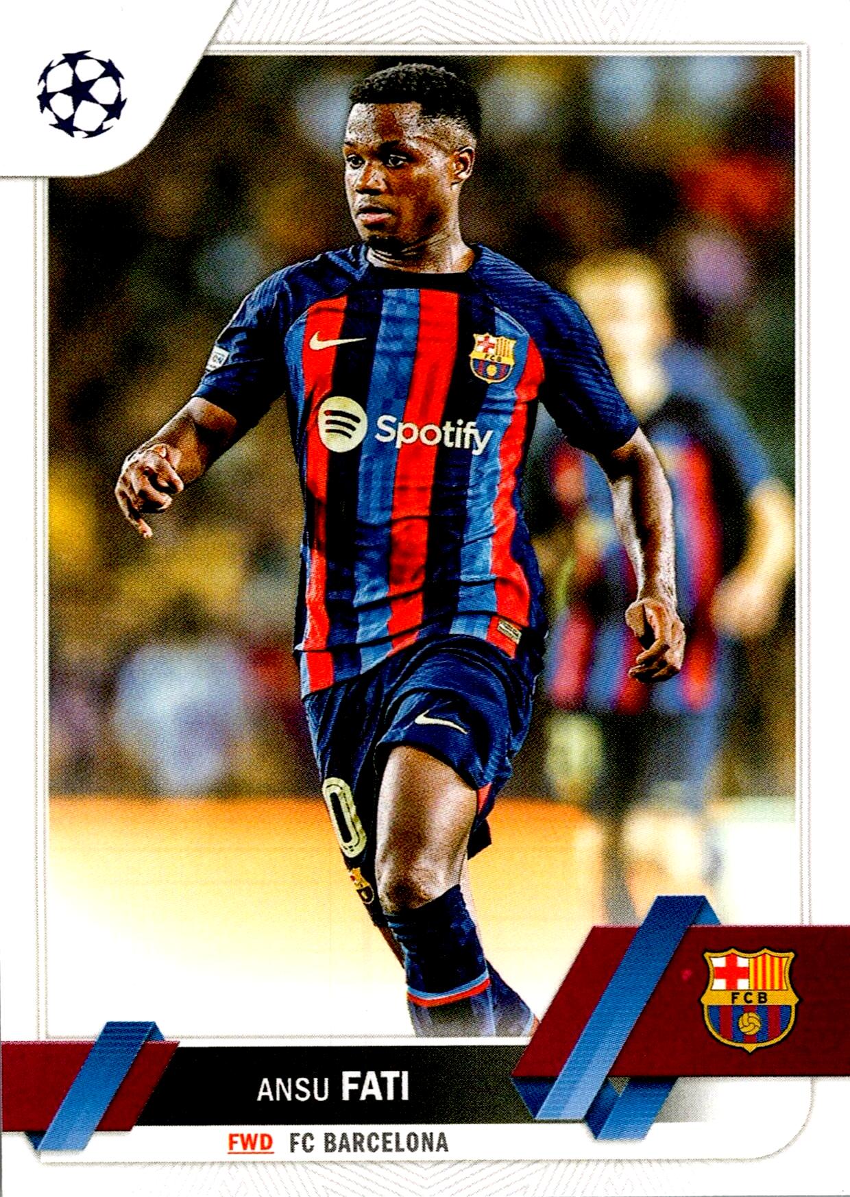 TOPPS UEFA CHAMPIONS LEAGUE 2022/2023 ANSU FATI Nº193
