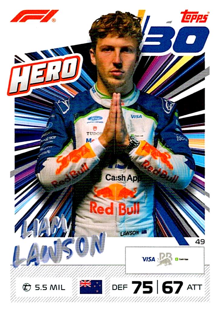 TURBO ATTAX FORMULA 1 2026 LIAM LAWSON Nº49