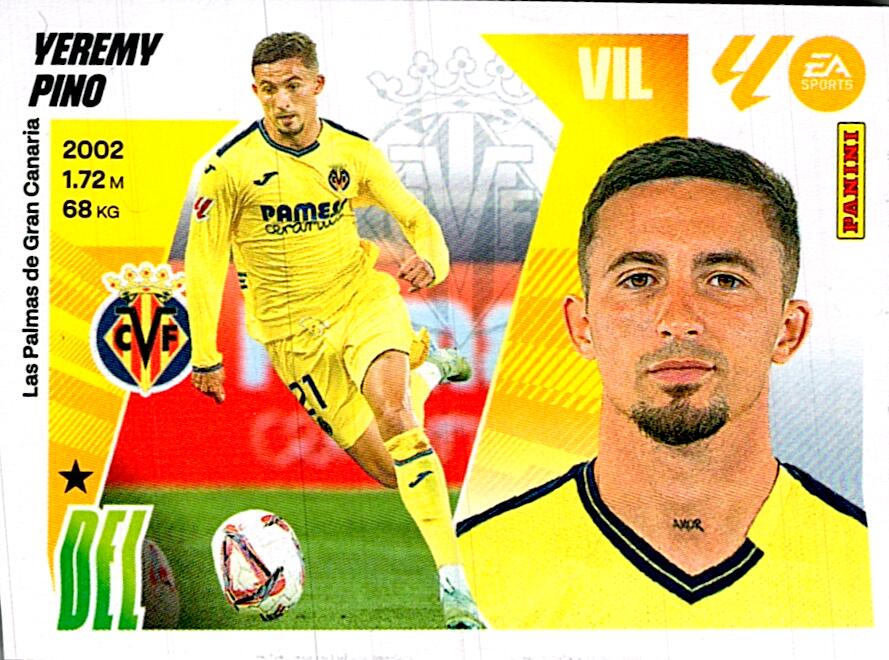 LIGA ESTE 2025/2026 VILLARREAL CF YEREMY PINO Nº15