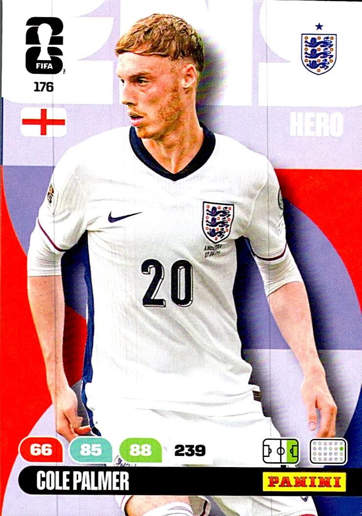ADRENALYN WORLD CUP 2026 COLE PALMER ENGLAND Nº176