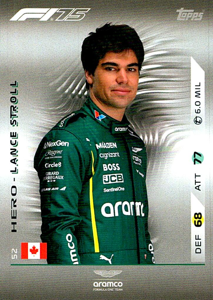 Turbo Attax 2025 LANCE STROLL nº52