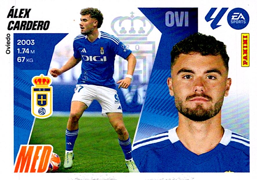 LIGA ESTE 2025/2026 REAL OVIEDO ALEX CARDERO Nº16A