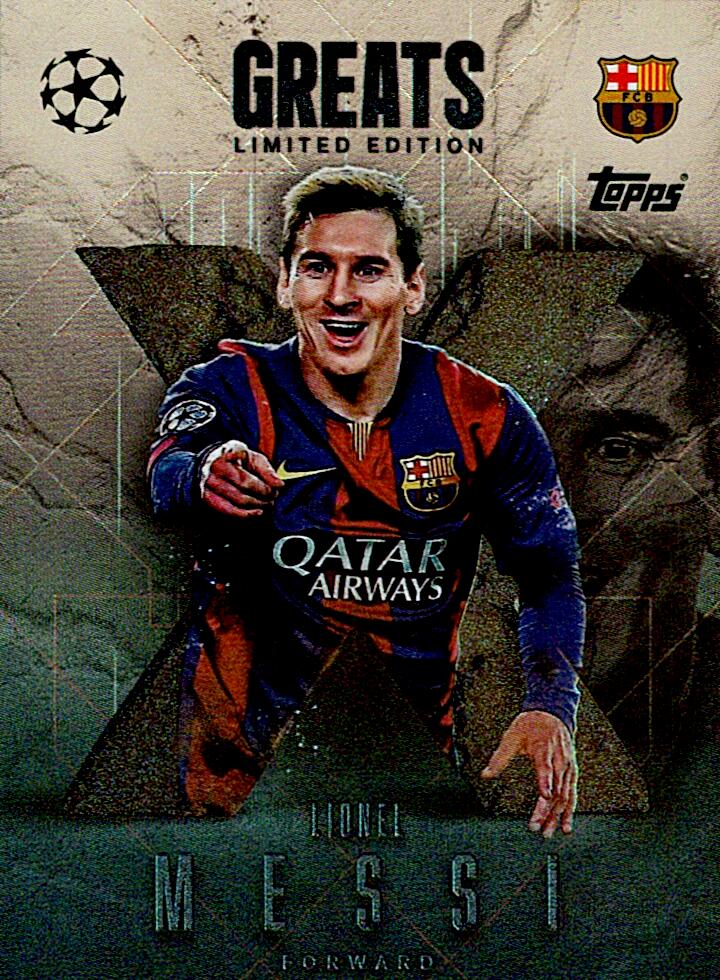TOPPS MATCH ATTAX EXTRA 2025/26 LIONEL MESSI GREATS LIMITED EDITION NºLE XG2
