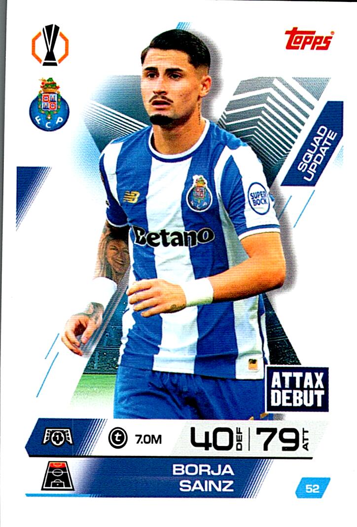 TOPPS MATCH ATTAX EXTRA 2025/26 BORJA SAINZ Nº52
