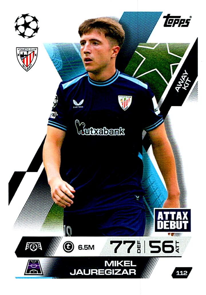 TOPPS MATCH ATTAX EXTRA 2025/26 MIKEL JAUREGIZAR Nº112