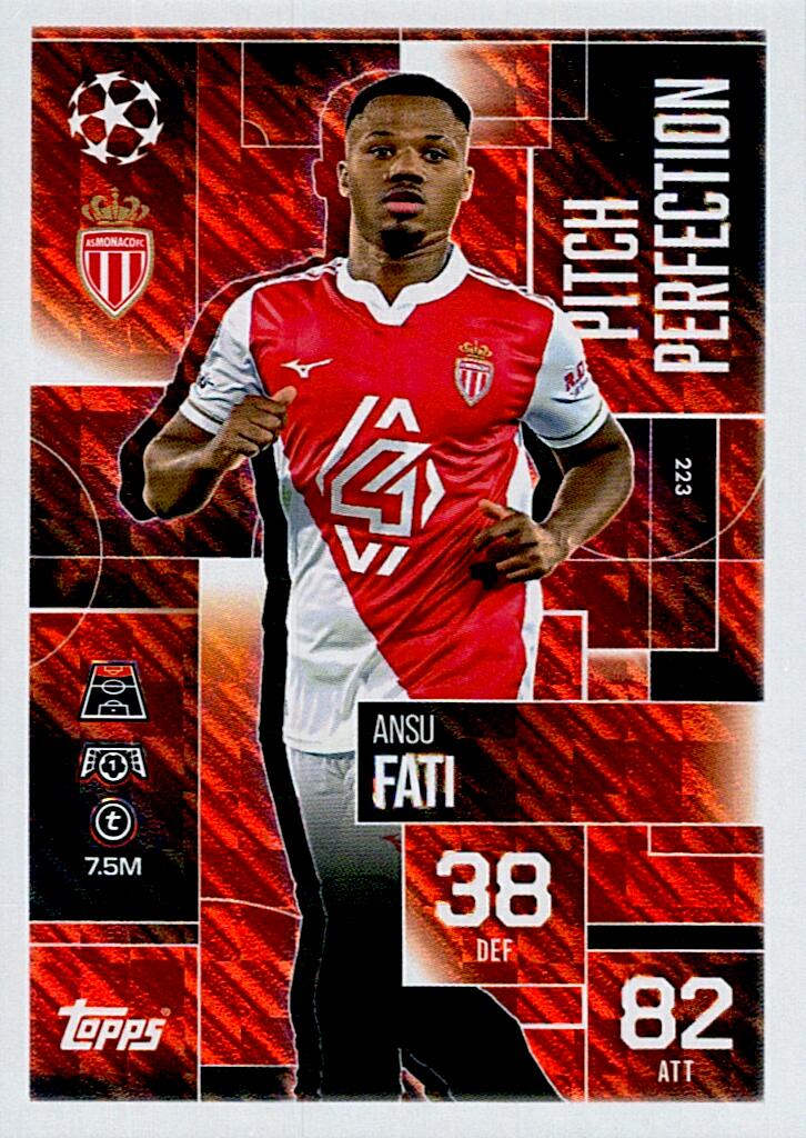 TOPPS MATCH ATTAX EXTRA 2025/26 ANSU FATI PITCH PERFECTION Nº223