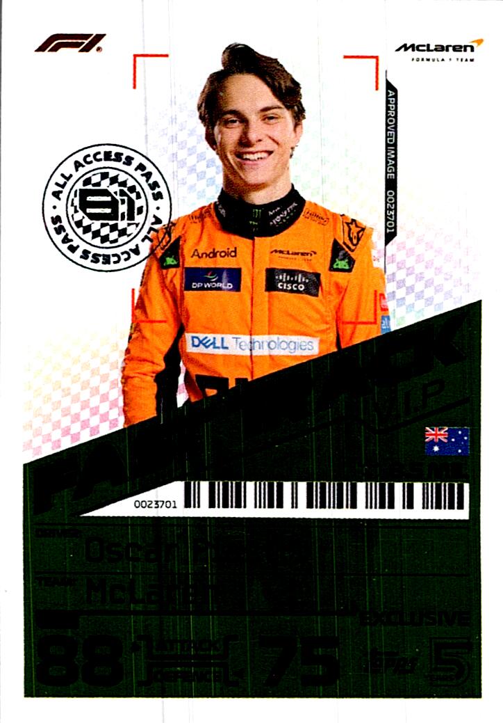 TOPPS TURBO ATTAX 2024 OSCAR PIASTRI FAST TRACK MGA7