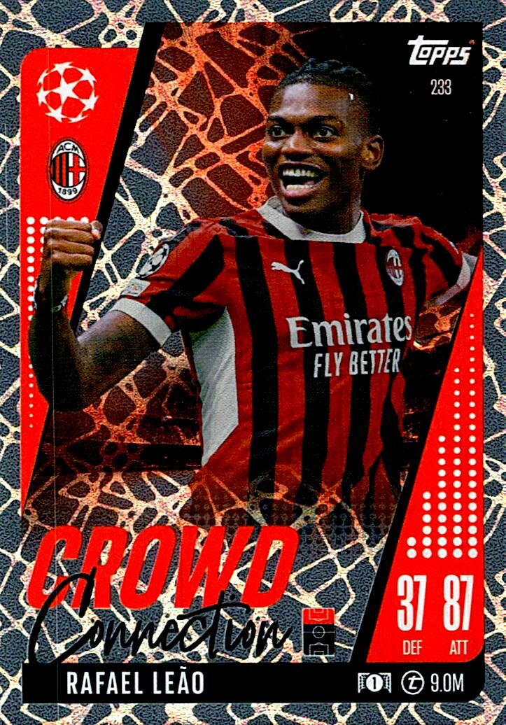 Match Attax Extra 2025 Rafael Leao Crowd Connection nº233