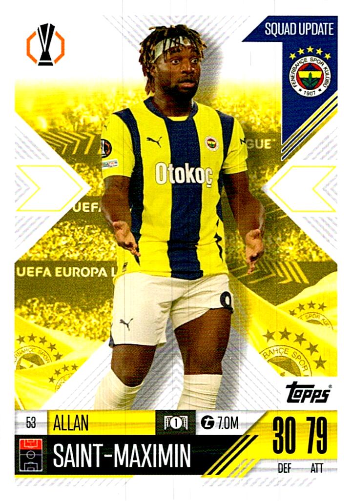 Match Attax Extra 2025 Allan Saint-Maximin nº53