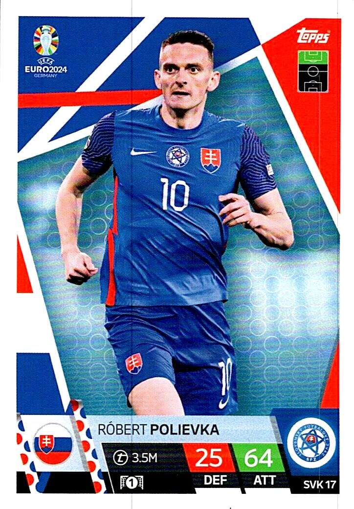 TOPPS MATCH ATTAX UEFA EURO 2024 ROBERT POLIEVKA ESLOVAQUIA NºSVK17