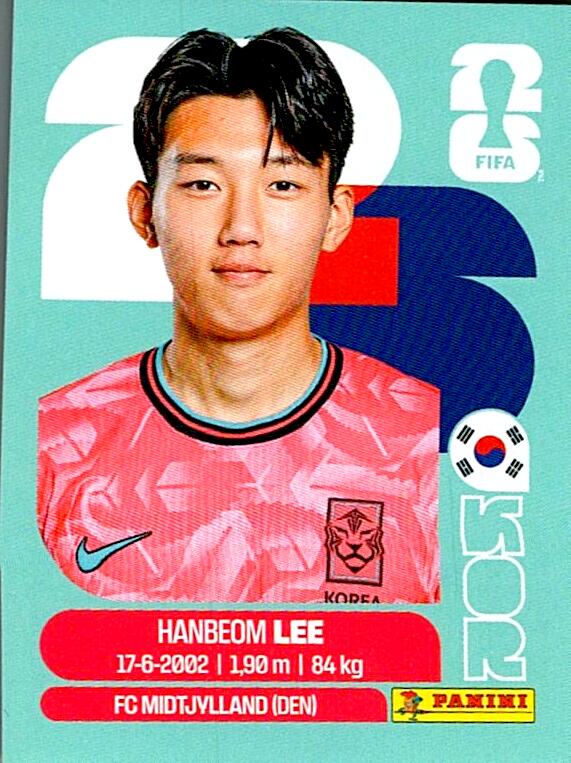 STICKERS FIFA WORLD CUP 2026 HANBEOM LEE NºKOR 7
