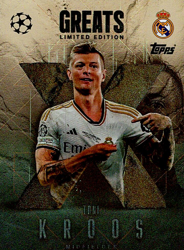 TOPPS MATCH ATTAX EXTRA 2025/26 TONY KROOS GREATS LIMITED EDITION NºLE XG3