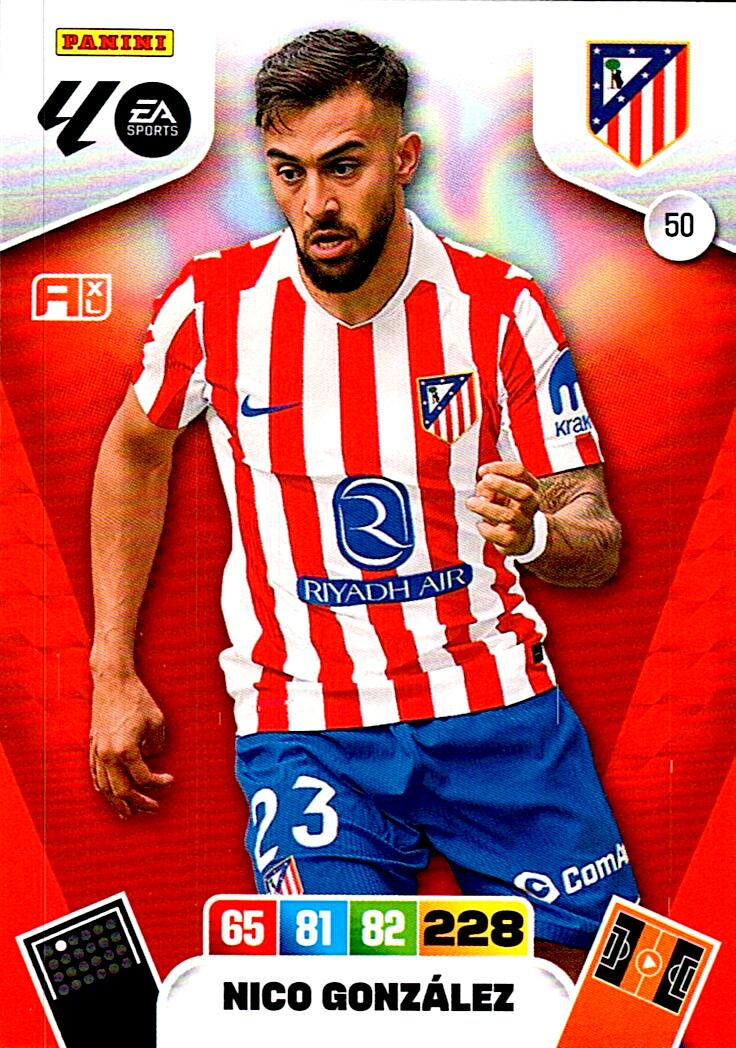 ADRENALYN LA LIGA 2025/2026 NICO GONZALEZ ATLETICO DE MADRID Nº50