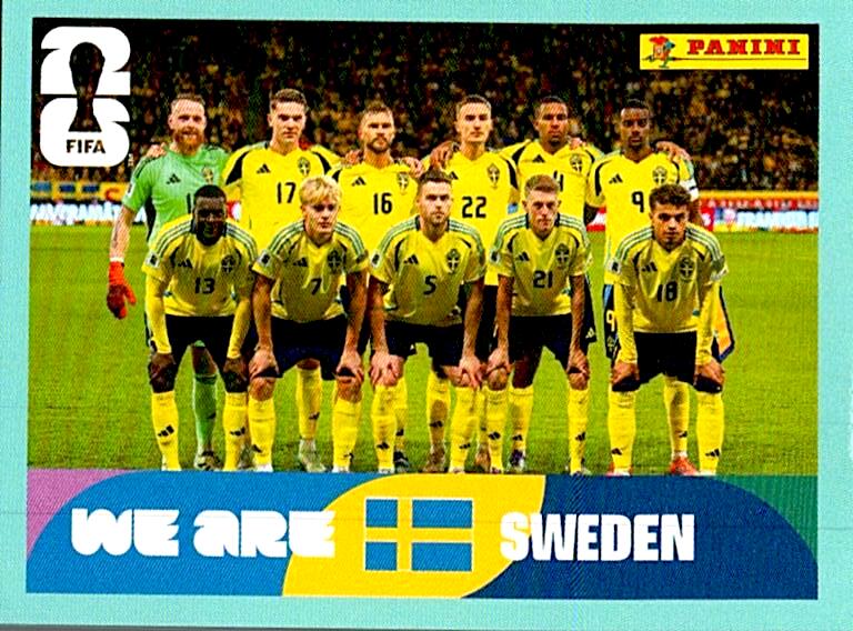 STICKERS FIFA WORLD CUP 2026 ALINEACION NºSWE 13
