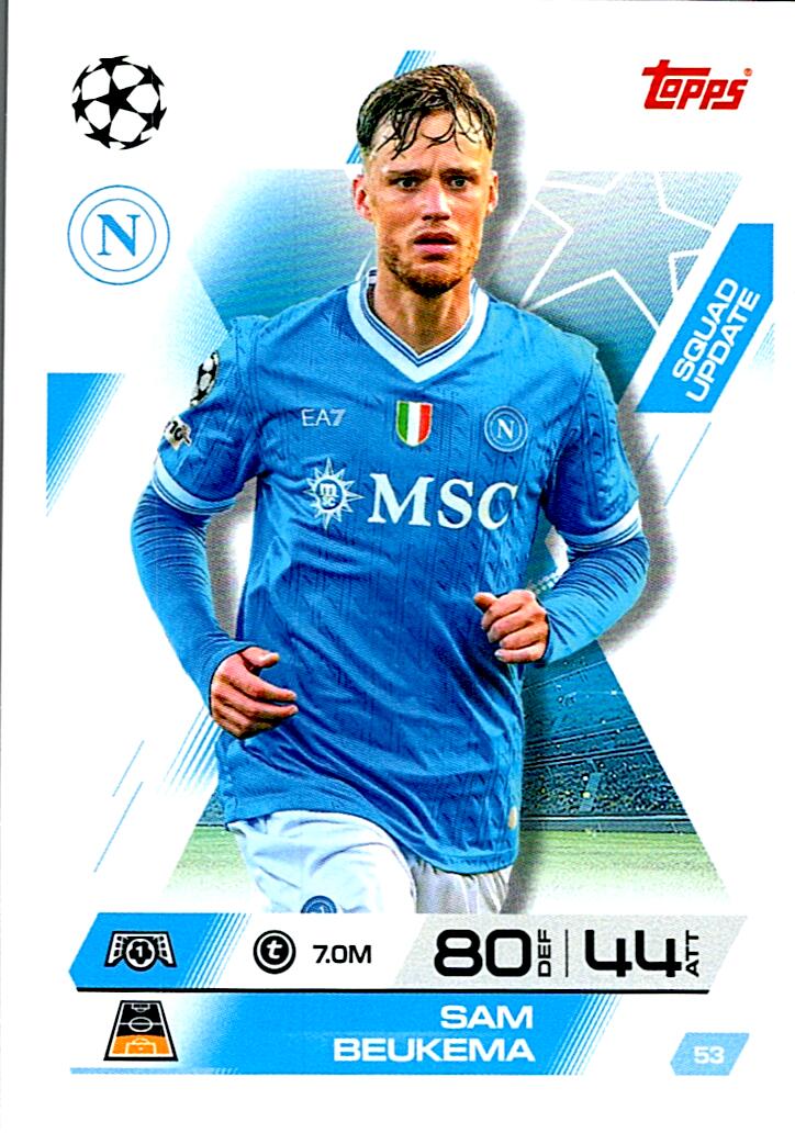 TOPPS MATCH ATTAX EXTRA 2025/26 SAM BEUKEMA Nº53