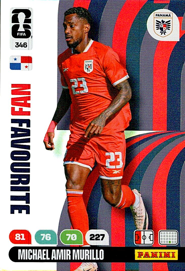 ADRENALYN WORLD CUP 2026 MICHAEL AMIR MURILLO PANAMA FANS FAVOURITE Nº346