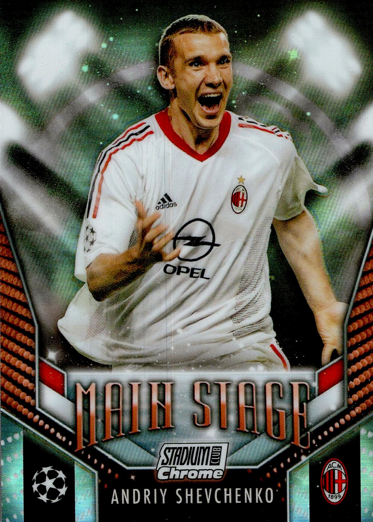 TOPPS STADIUM CHROME UCL 2023/2024 ANDRIY SHEVCHENKO MAIN STAGE NºMS-AS
