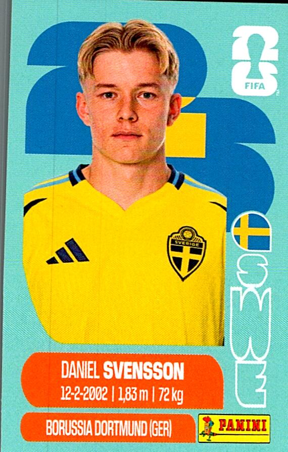 STICKERS FIFA WORLD CUP 2026 DANIEL SVENSSON NºSWE 14