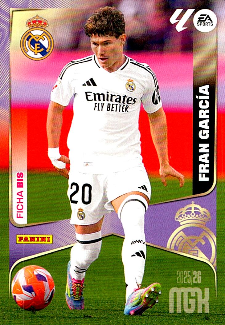 MEGACRACKS 2025/2026 FRAN GARCIA REAL MADRID CF Nº225BIS TERCERA EDICION