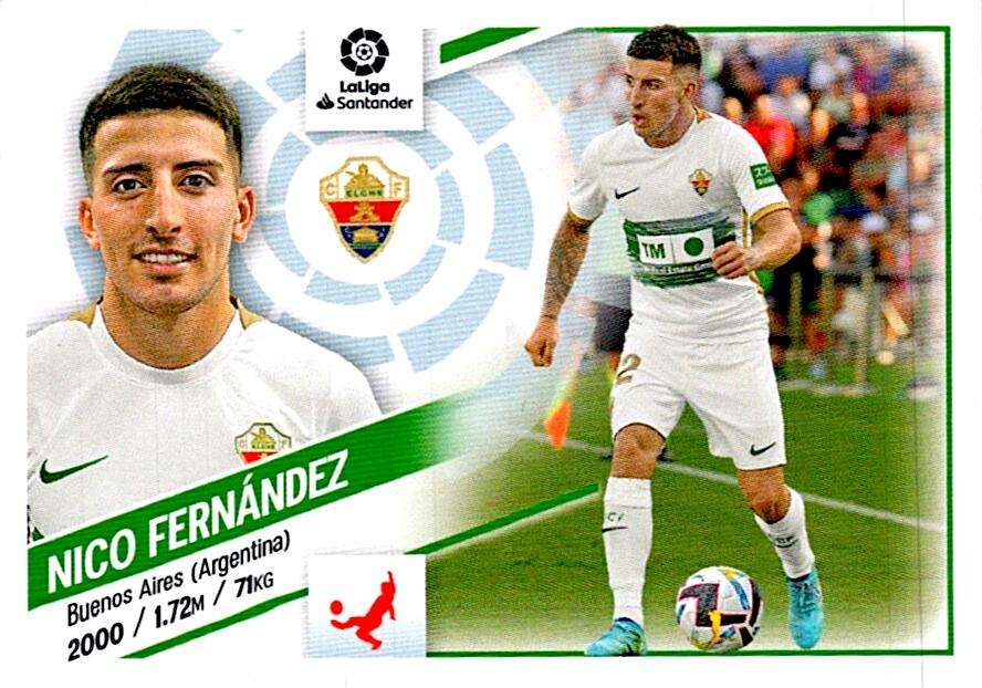 Cromo Liga Este 2022/2023 NICO FERNANDEZ ULTIMO FICHAJE Nº56 CUARTA EDICION