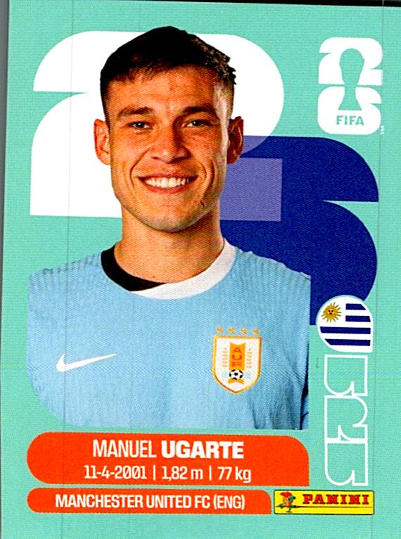 STICKERS FIFA WORLD CUP 2026 MANUEL UGARTE NºURU 14