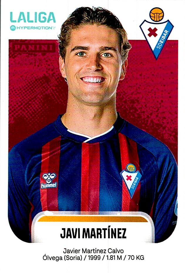 LALIGA HYPERMOTION 2025-26 JAVI MARTINEZ EIBAR Nº203