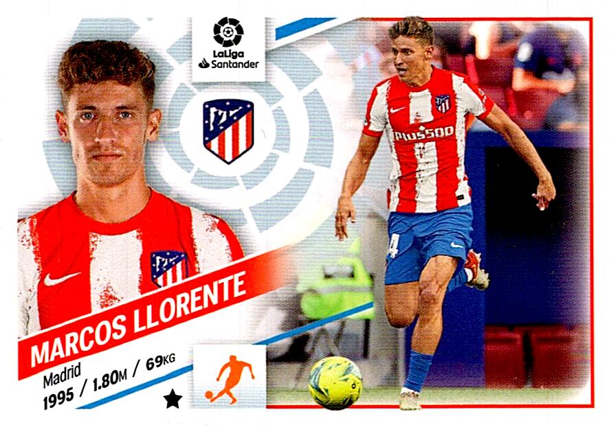 Cromo Liga Este 2022/2023 MARCOS LLORENTE ATLETICO DE MADRID Nº11