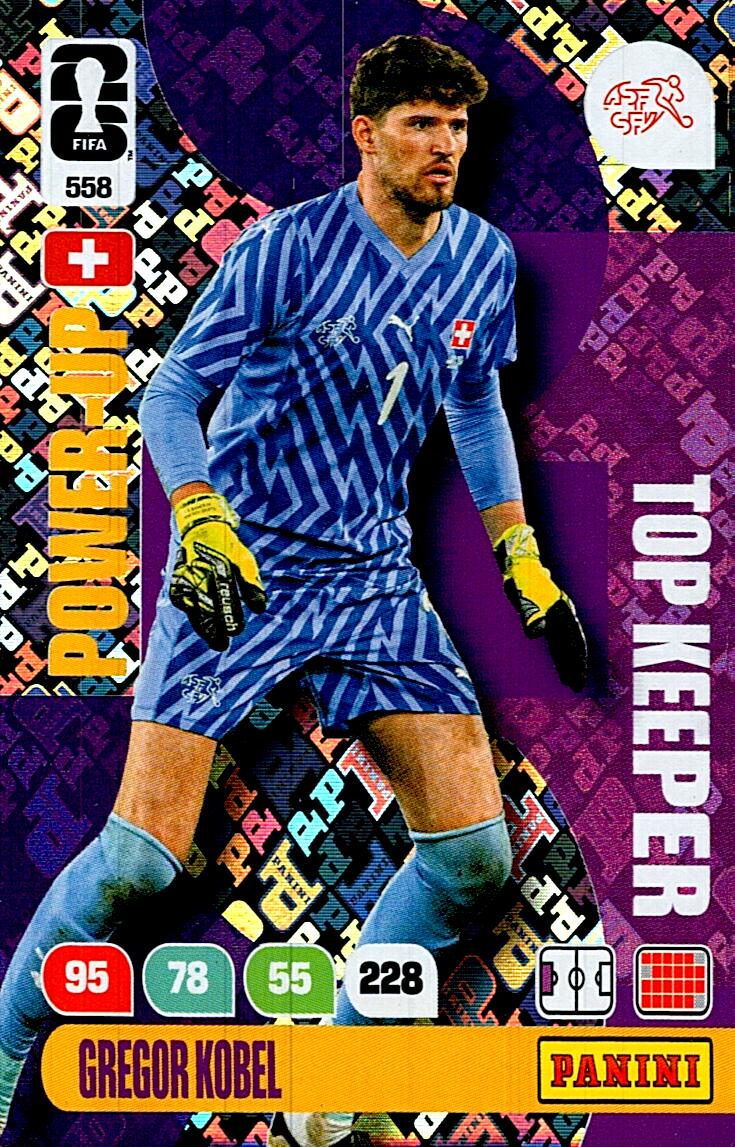 ADRENALYN WORLD CUP 2026 GREGOR KOBEL TOP KEEPER Nº558
