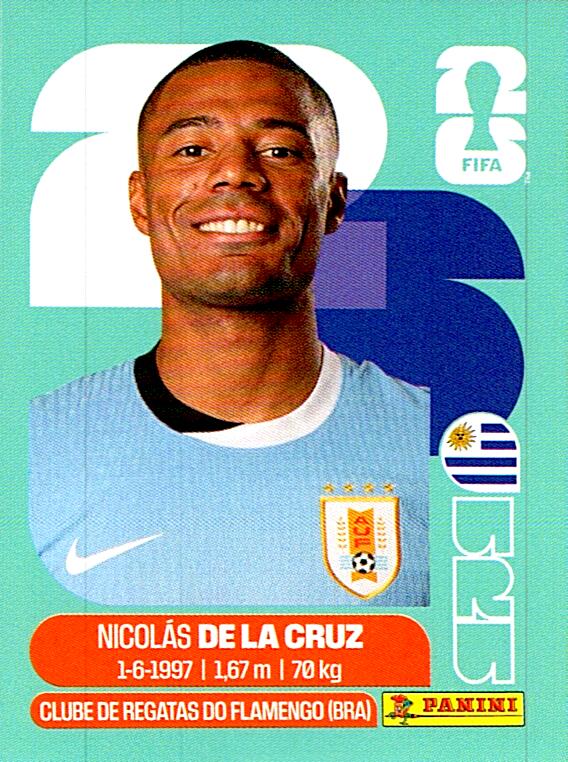 STICKERS FIFA WORLD CUP 2026 NICOLAS DE LA CRUZ NºURU 15
