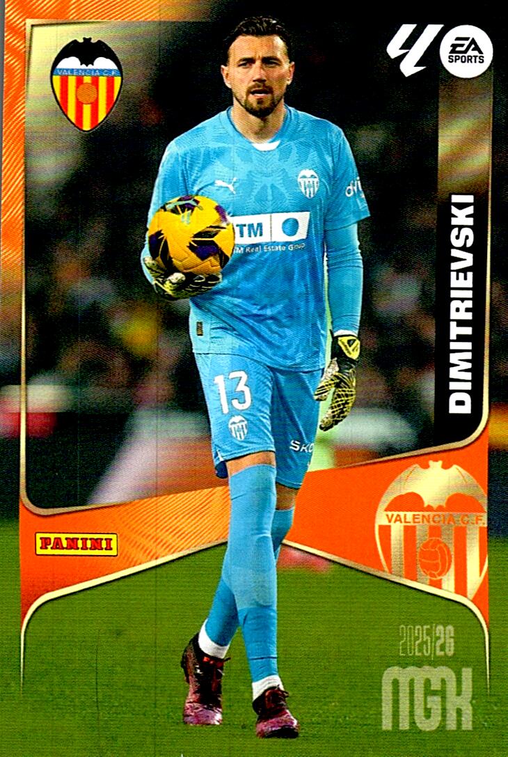 MEGACRACKS 2025/2026 DIMITRIEVSKI VALENCIA CF Nº344