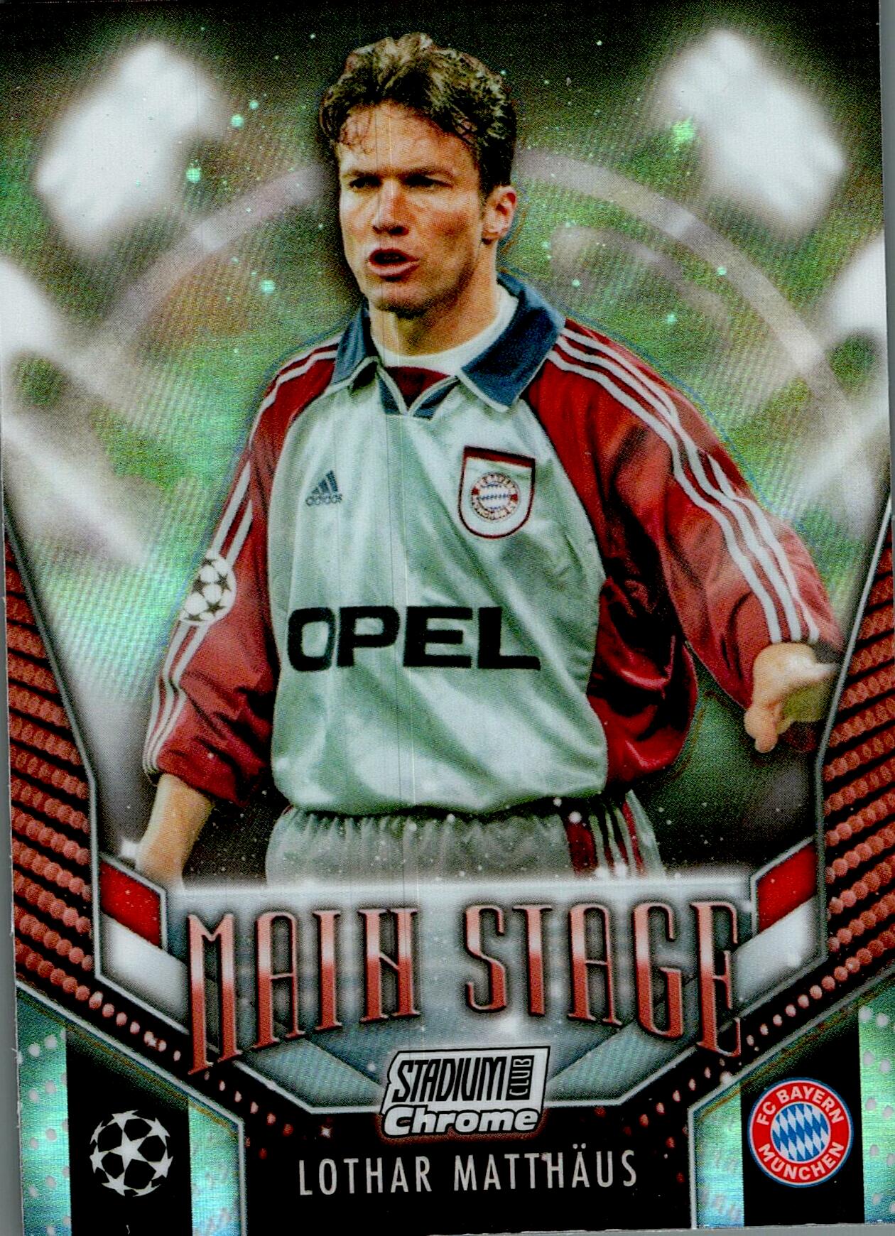 TOPPS STADIUM CHROME UCL 2023/2024 LOTHAR MATTHÄUS MAIN STAGE NºMS-LM