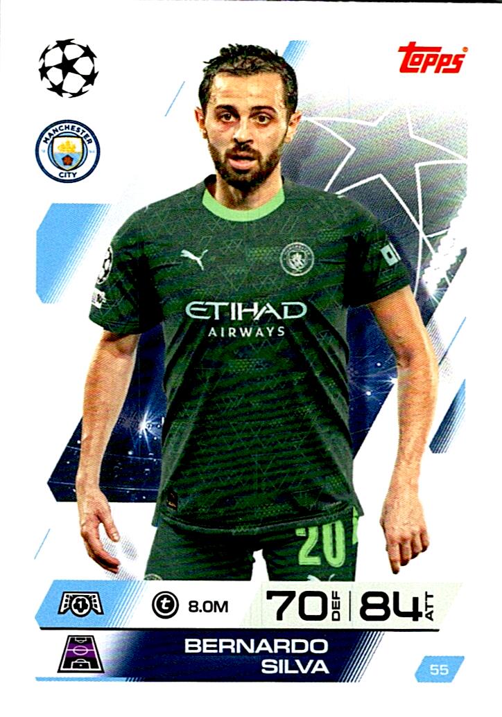 MATCH ATTAX CHAMPIONS LEAGUE 2025/2026 BERNARDO SILVA Nº55