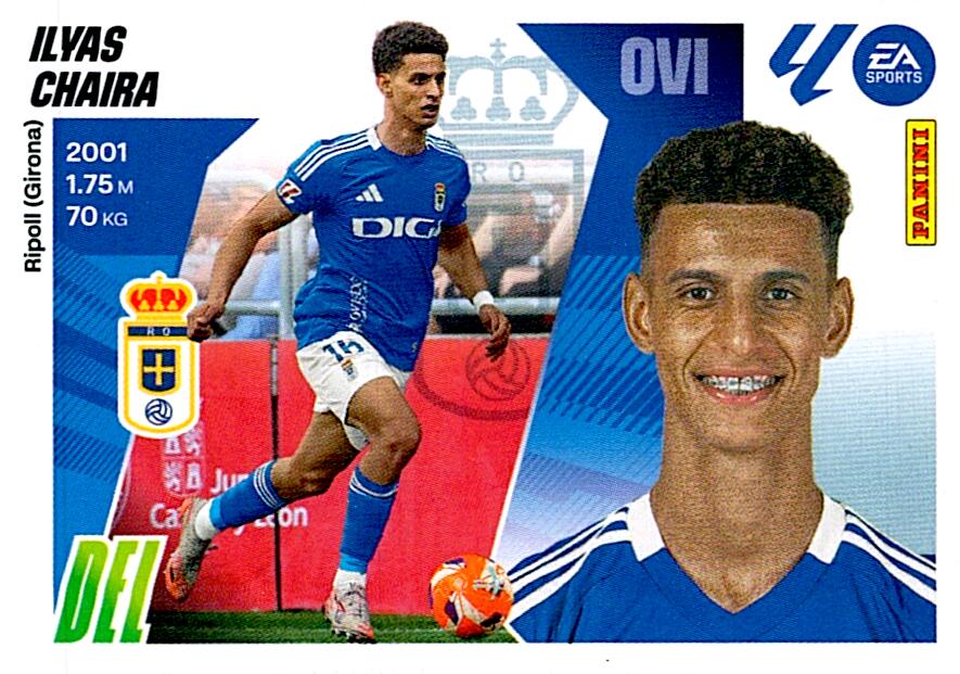 LIGA ESTE 2025/2026 REAL OVIEDO ILYAS CHAIRA Nº18A