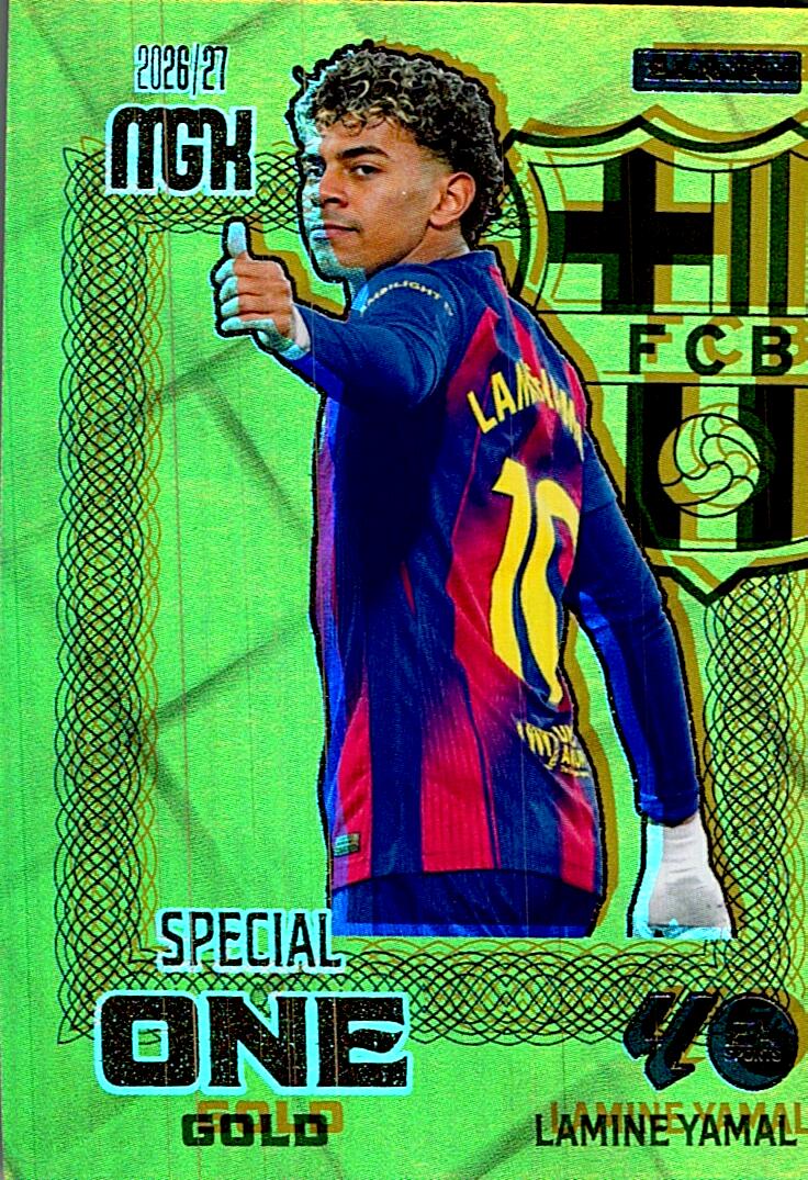 MEGACRACKS 2026/2027 SPECIAL ONE GOLD LAMINE YAMAL FC BARCELONA