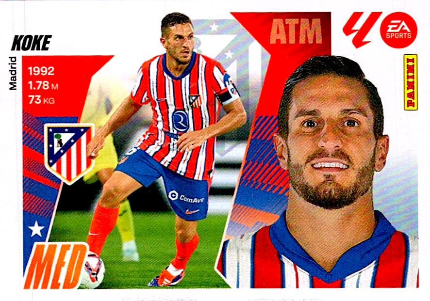 LIGA ESTE 2025/2026 ATLÉTICO DE MADRID KOKE Nº14